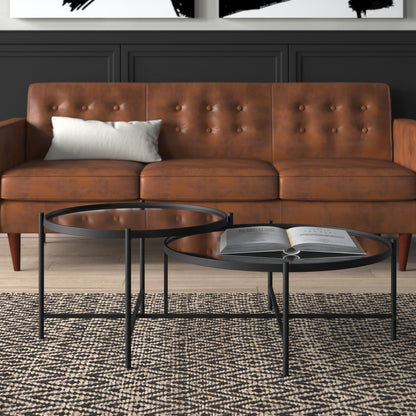 Modern Black Nesting Table Set for a Chic Interior