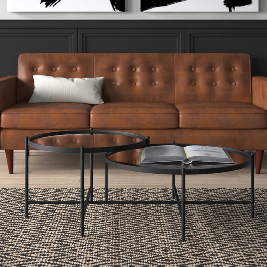 Modern Black Nesting Table Set for a Chic Interior